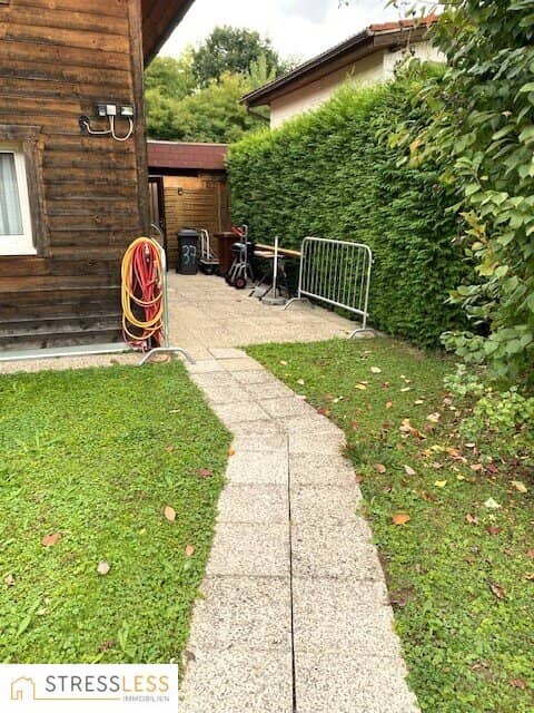 25 Minuten vor Wien!  Sofort beziehbares, voll eingerichtetes Kleingarten-Juwel in einer Kinder freundlichen Kleingartenanlage