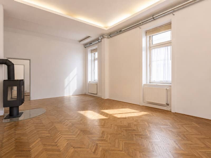 Period apartment by Drasche Park with fireplace