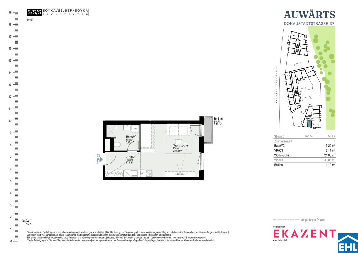 First occupancy | 1 room | Living between city and water