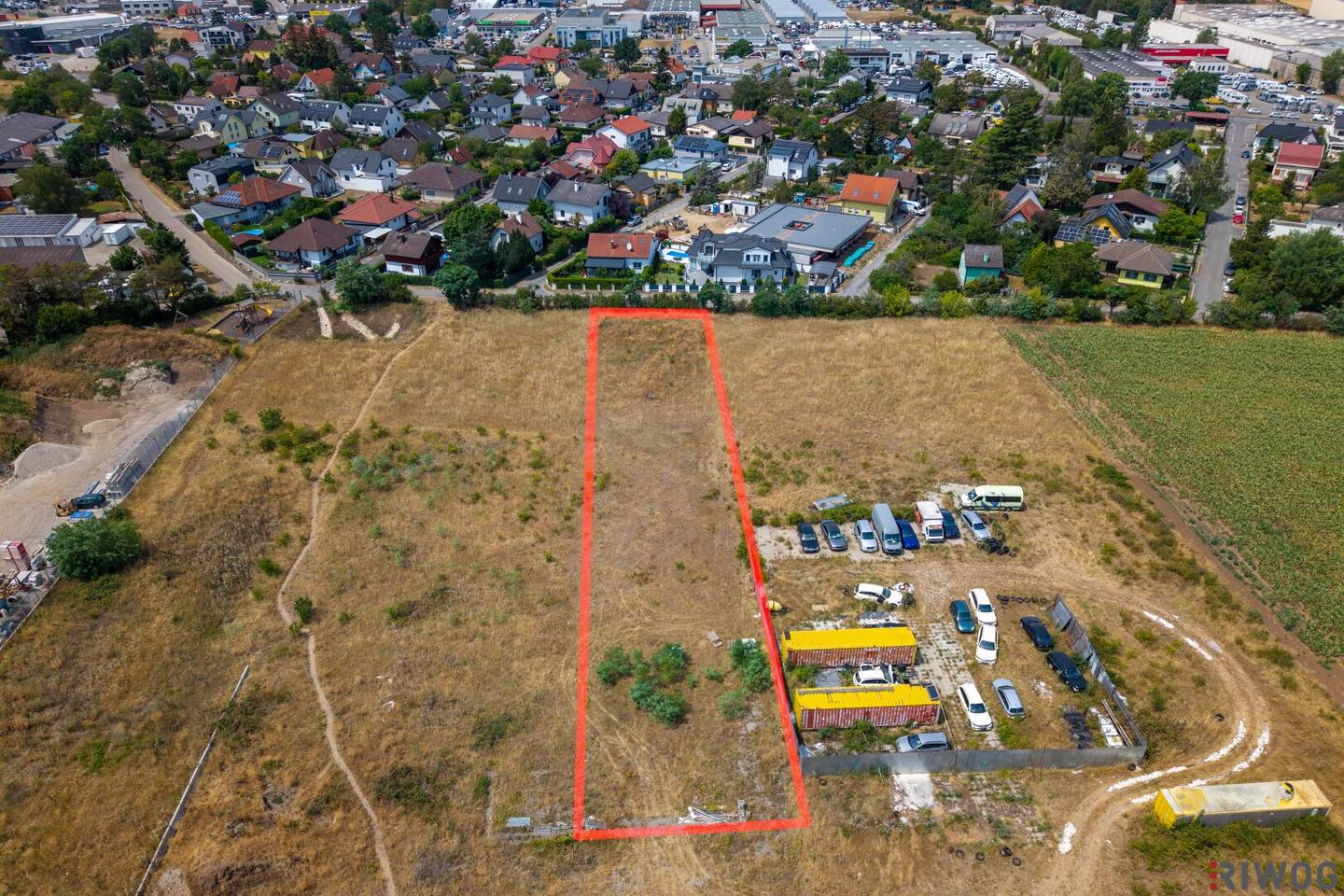 Entwicklungspotenzial in Hagenbrunn I 2.737 m² Grundstück mit Bauland - Betriebsflächenwidmung