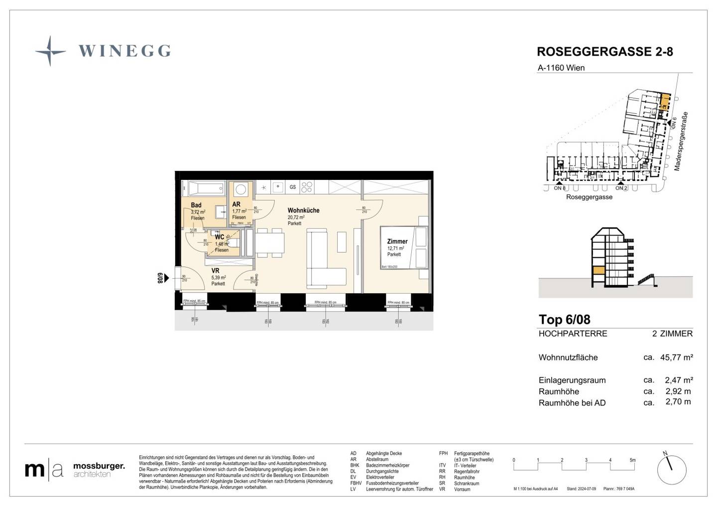 Wohnung Innenhof Ruheoase nahe Wilhelminenberg