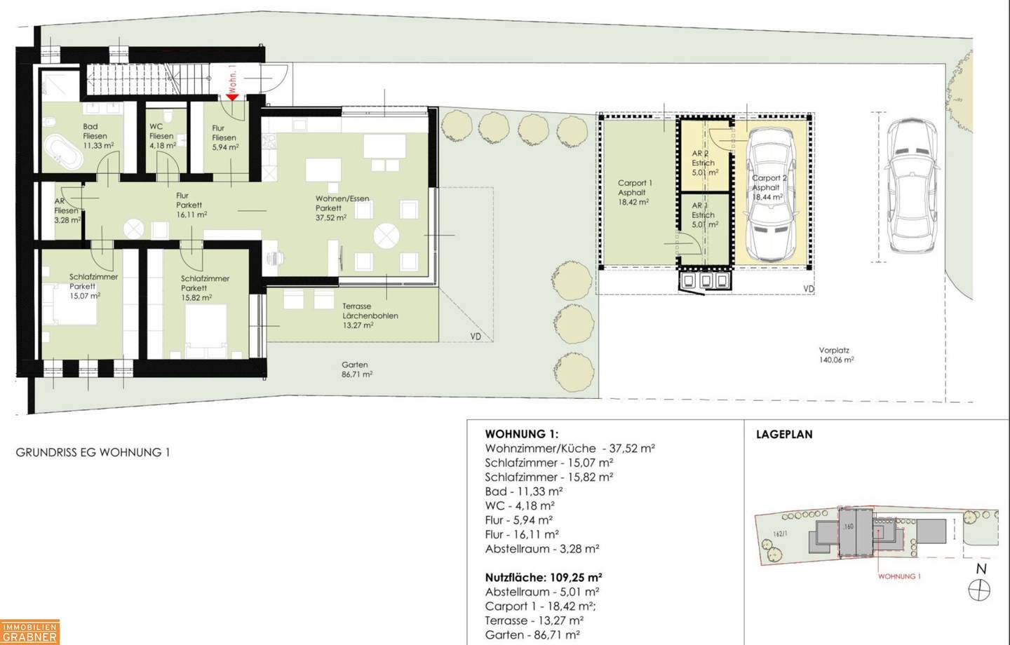 Wohnungsplan Top 1
