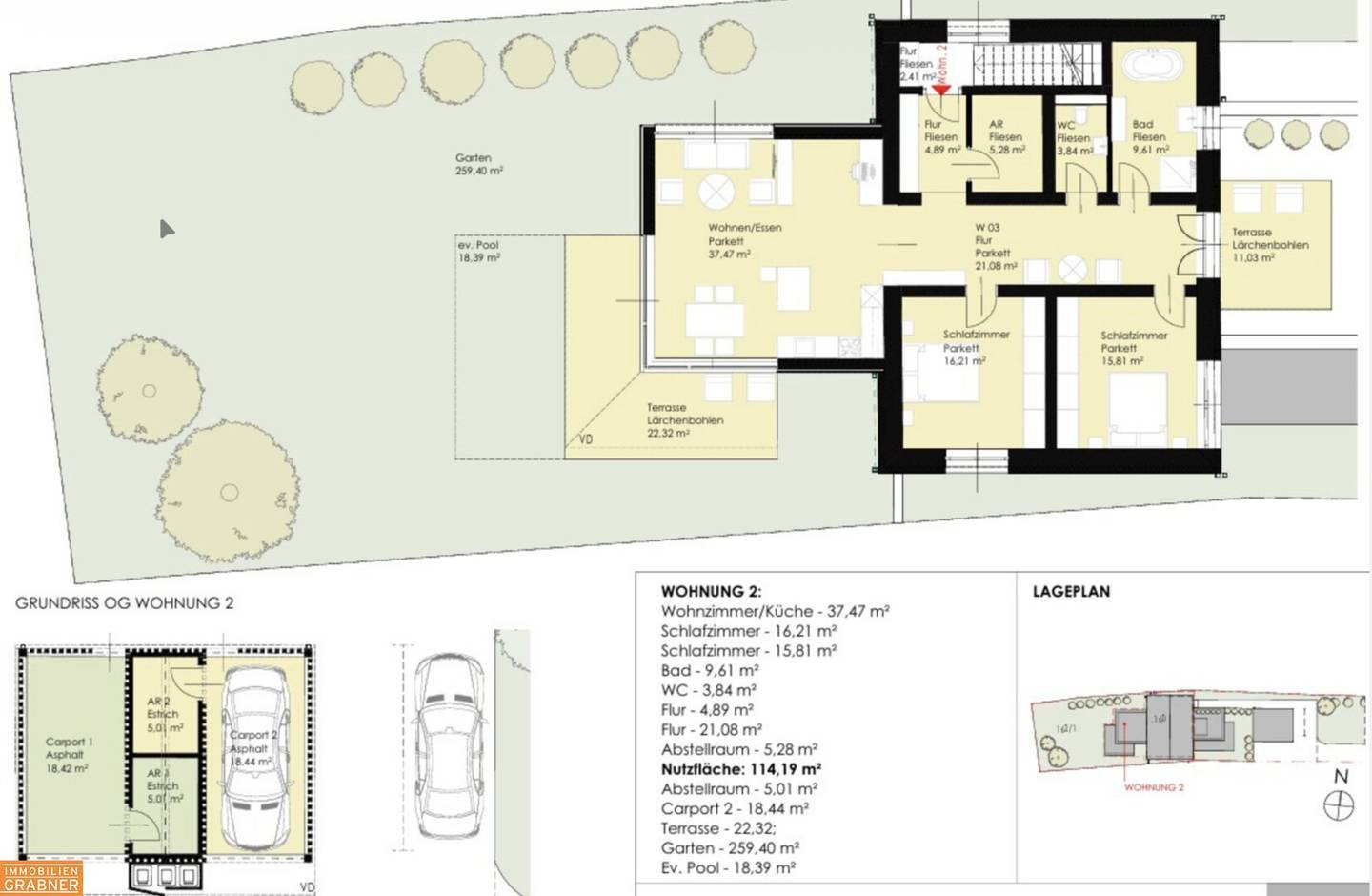 Wohnungsplan Top 2