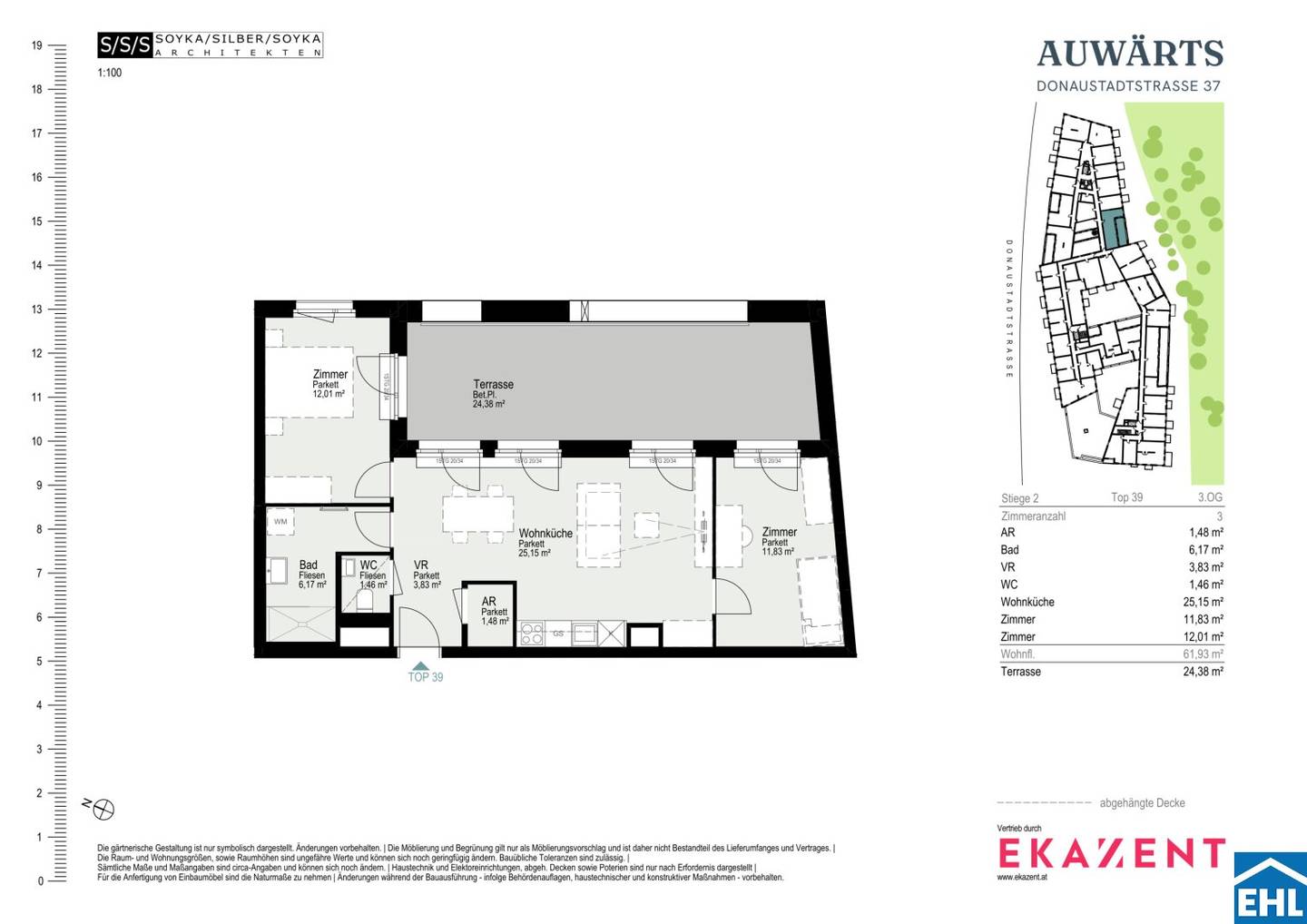 Alte Donau around the corner | Modern 3-room apartment