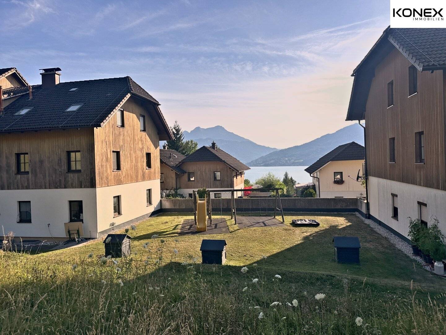 Sunny 3-room ground floor apartment with lake view – Steinbach am Attersee