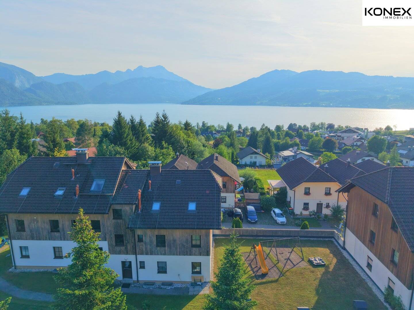 Sunny 3-room ground floor apartment with lake view – Steinbach am Attersee