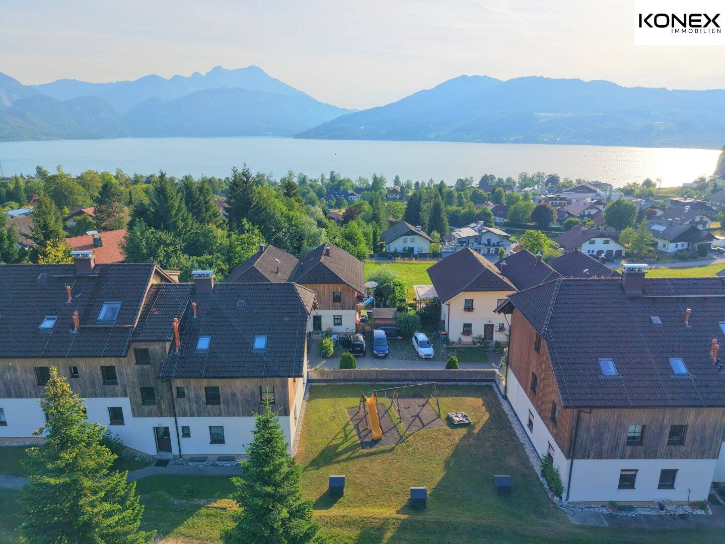 Sunny 3-room ground floor apartment with lake view – Steinbach am Attersee