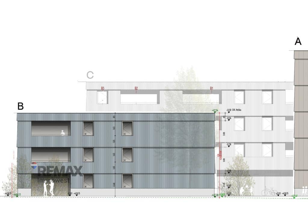Modern barrier free commercial space with high visibility Wohnung