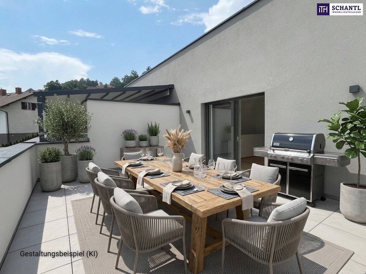 Hausgefühl auf zwei Ebenen mit sonnigen Terrassen und traumhaftem Weitblick