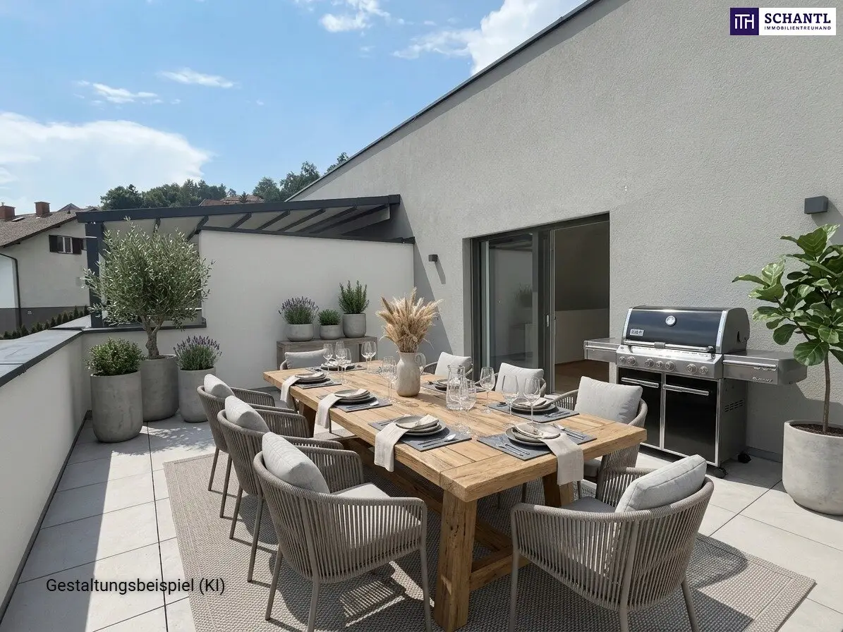 Hausgefühl auf zwei Ebenen mit sonnigen Terrassen und traumhaftem Weitblick