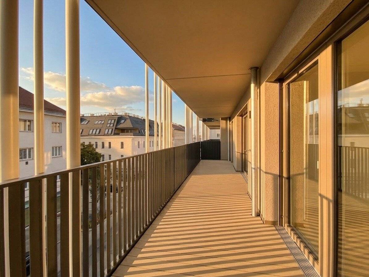 Pauschalmiete inklusive Warmwasser, Heizung &amp; Kühlung - Moderne 3-Zimmer-Wohnung mit großzügigem Balkon und stilvoller Ausstattung