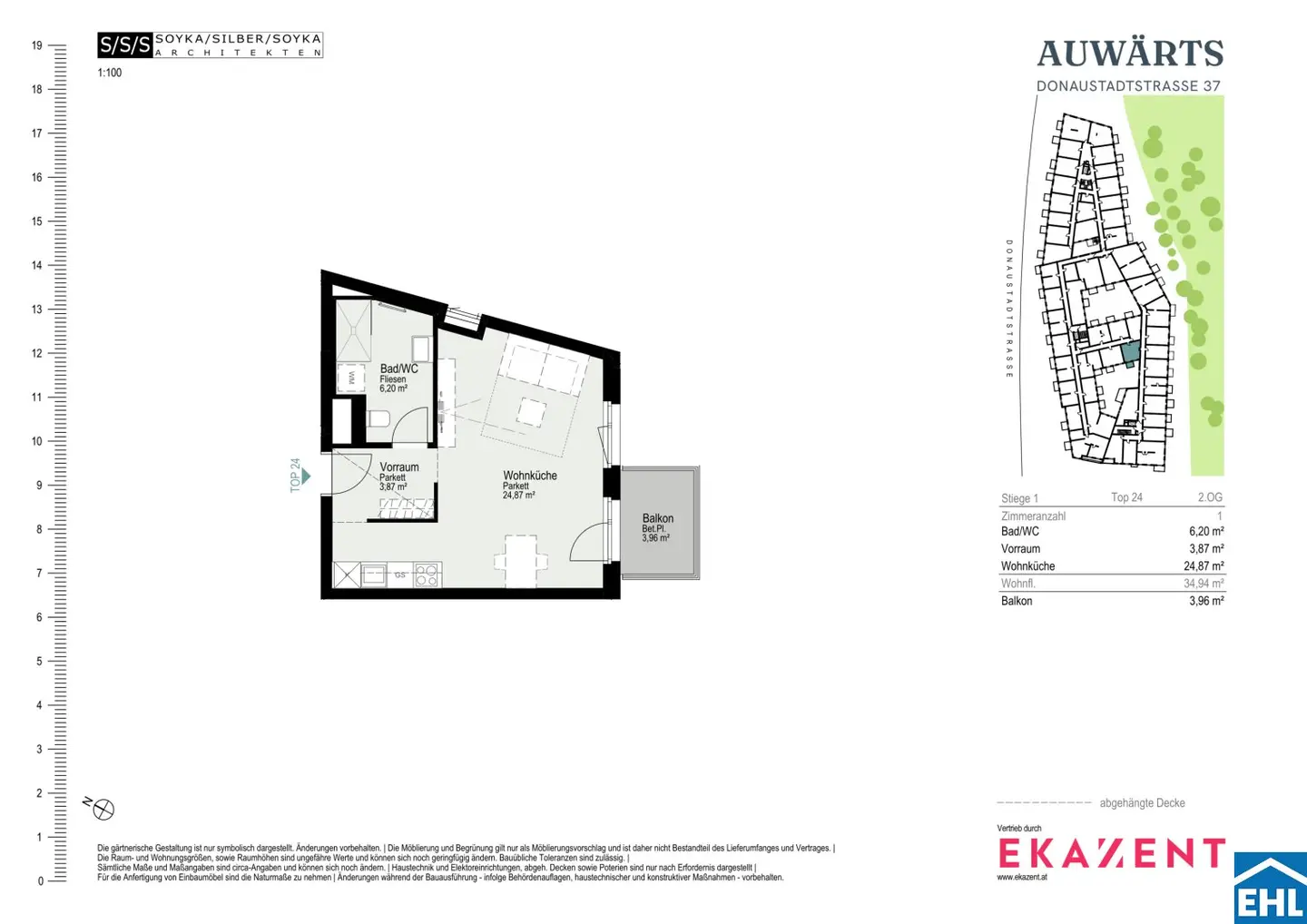 Near the Alte Donau | 1 room | Balcony | First occupancy
