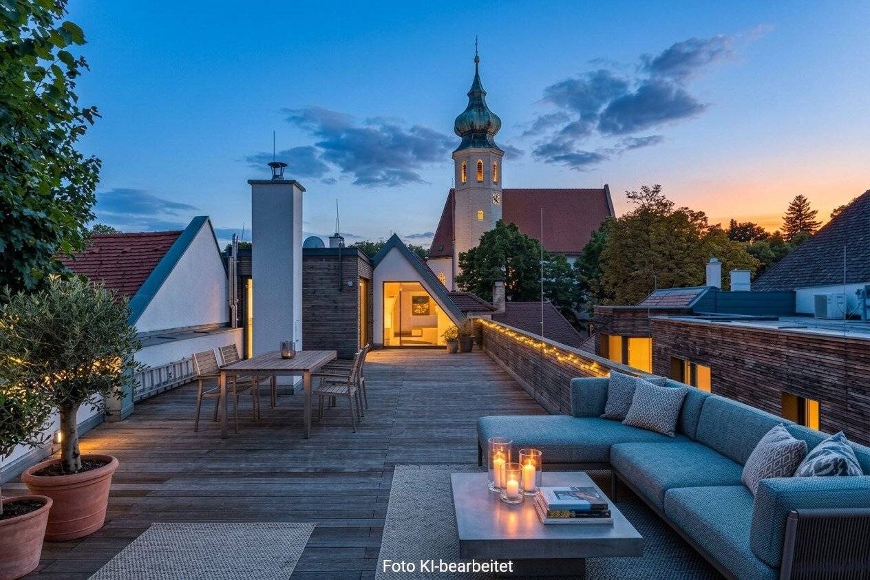 Historic vintner's house meets modern architecture: Luxurious refuge with large terrace in the historic center of Grinzing