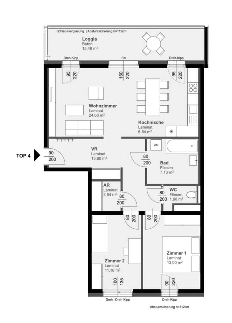 Wohnung: Eggenberger Gürtel 52b/01/004