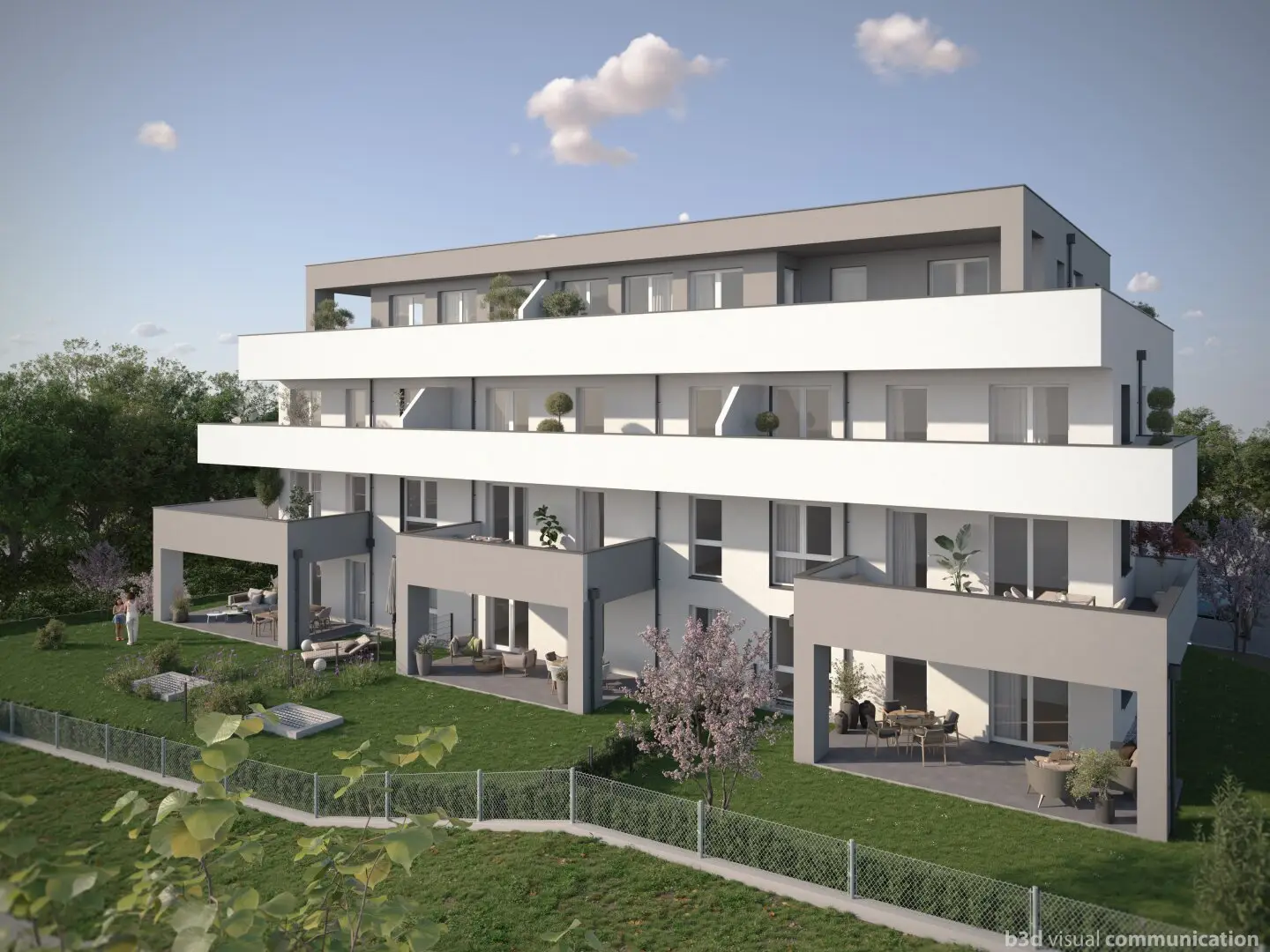 Moderne Gartenwohnung Erstbezug 4 Zimmer, Terrasse, Garage in Kirchdorf