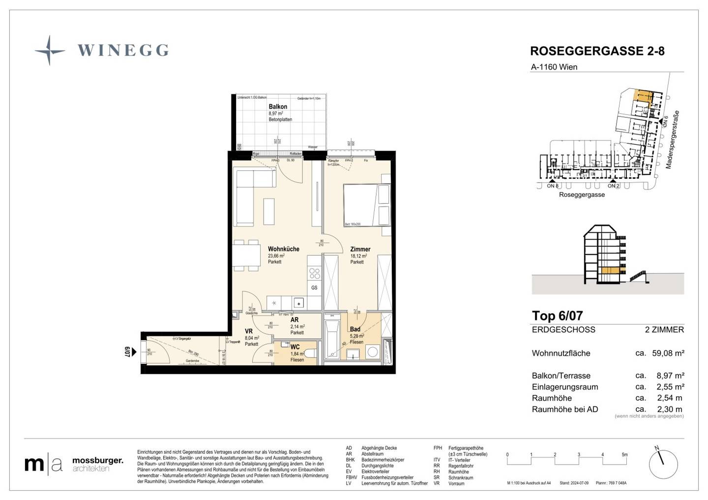 Wohnung Grand Garden Neubau Erstbezug Innenhof