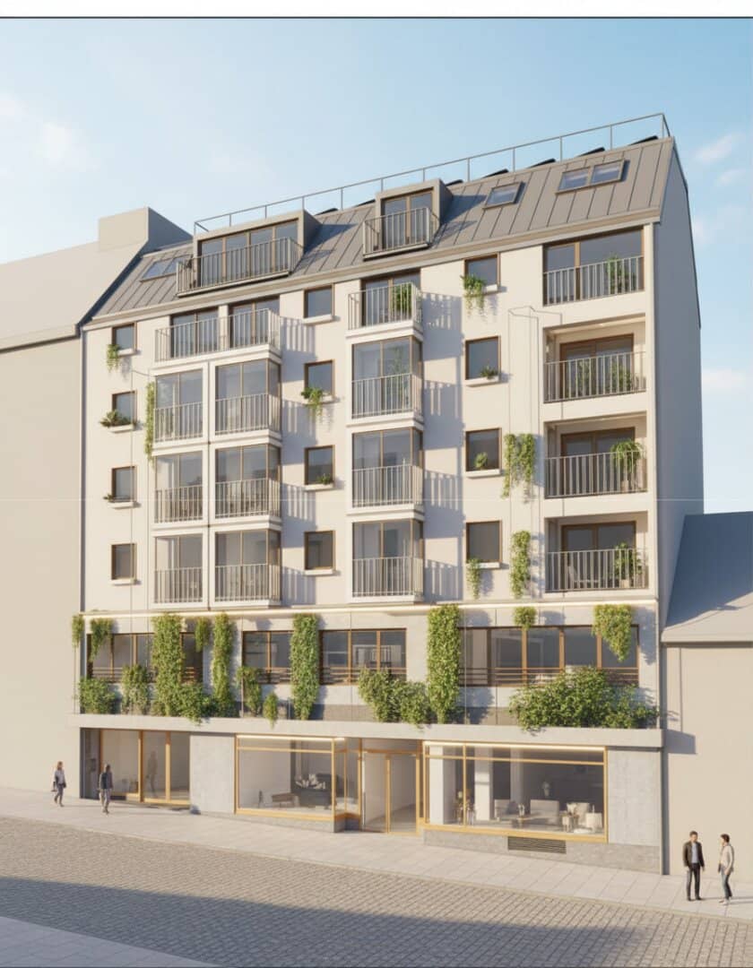 2290 m² Permitted and Ready to Start Modern Residential and Commercial Building in Prime Pedestrian Zone Location