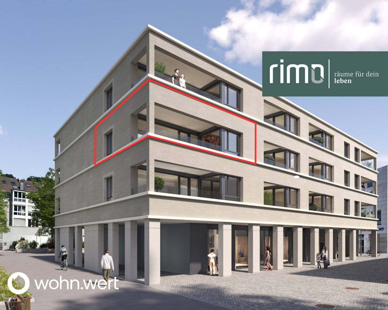 2-room apartment at Jahnplatz in the middle of Feldkirch - First occupancy - for rent - Top A2.7