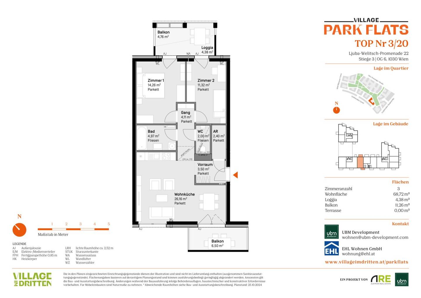 Affordable living in "Village im Dritten – PARK FLATS" - Commission-free 3-room apartment with balcony First occupancy