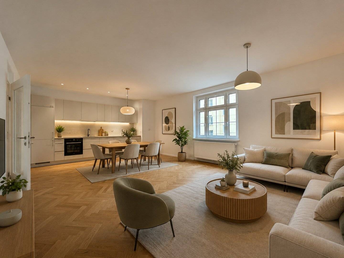 Core-renovated historic building dream in Stockhofviertel – 4 rooms with loggia