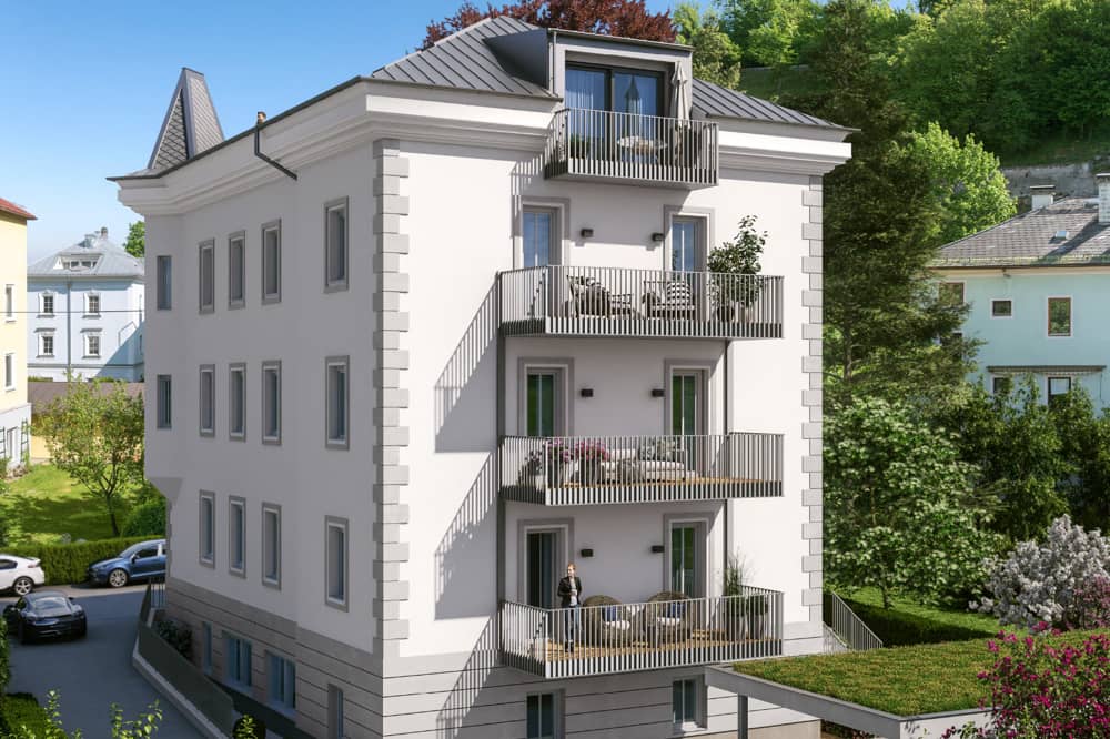 Lichtdurchflutet Dachgeschosswohnung mit Terrasse und Weitblick