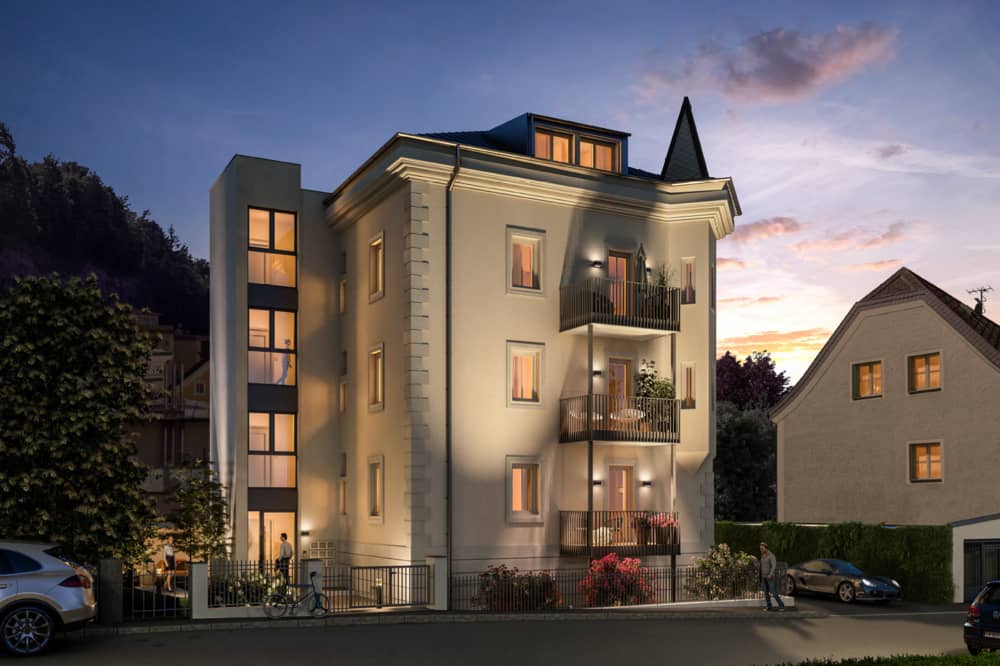 Stylish altbauwohnung with balcony and parking space