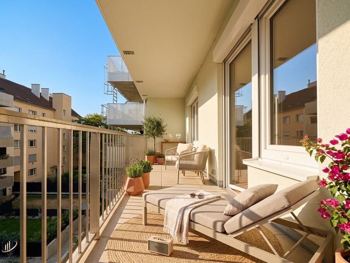 First occupancy after high-quality core renovation! Walking distance to Alte Donau and Floridsdorfer Station! Loggia apartment!