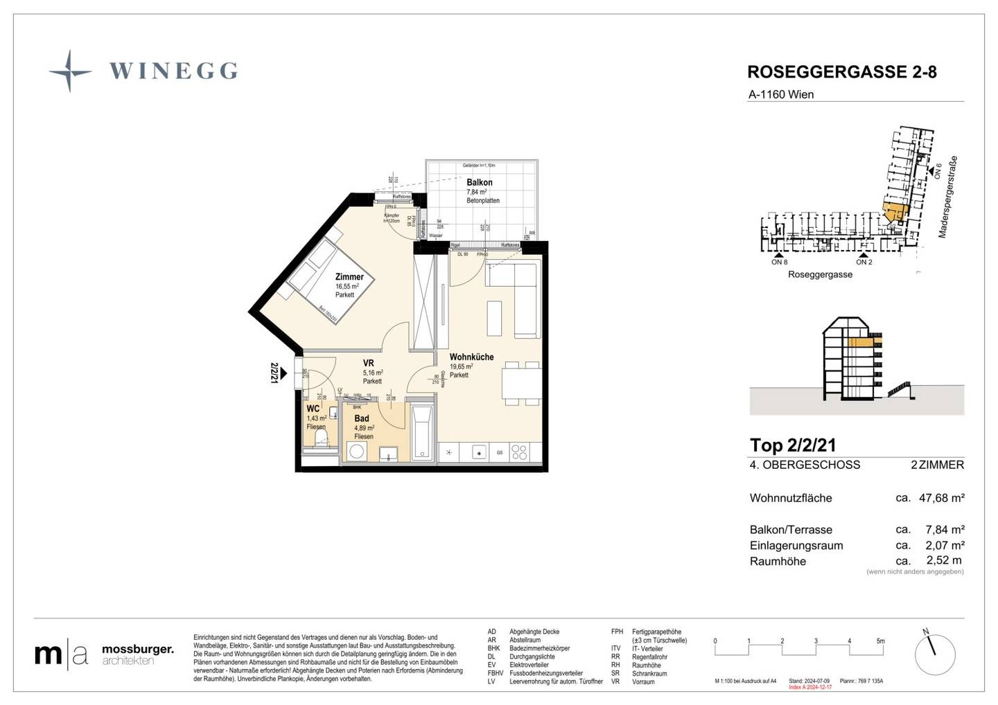 Apartment new build first occupancy inner courtyard oasis