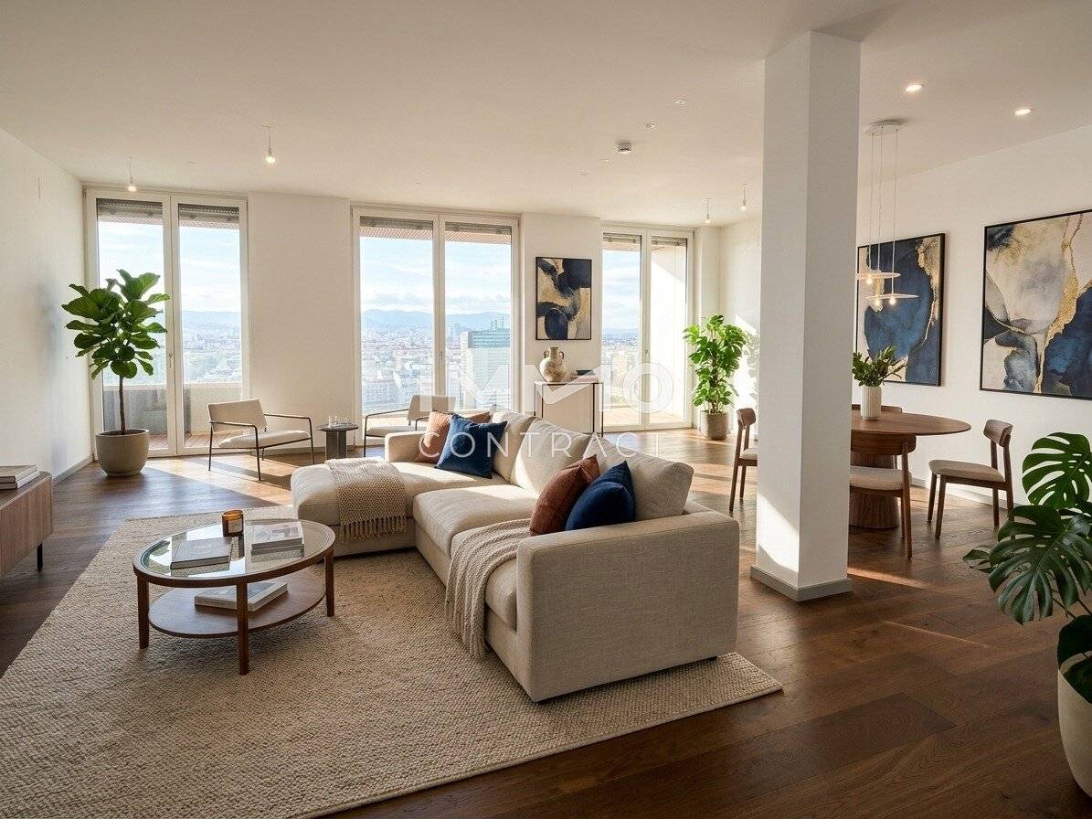 Urban luxury above Vienna – exclusive apartment with rooftop pool and unobstructed distant view - 3 rooms First occupancy