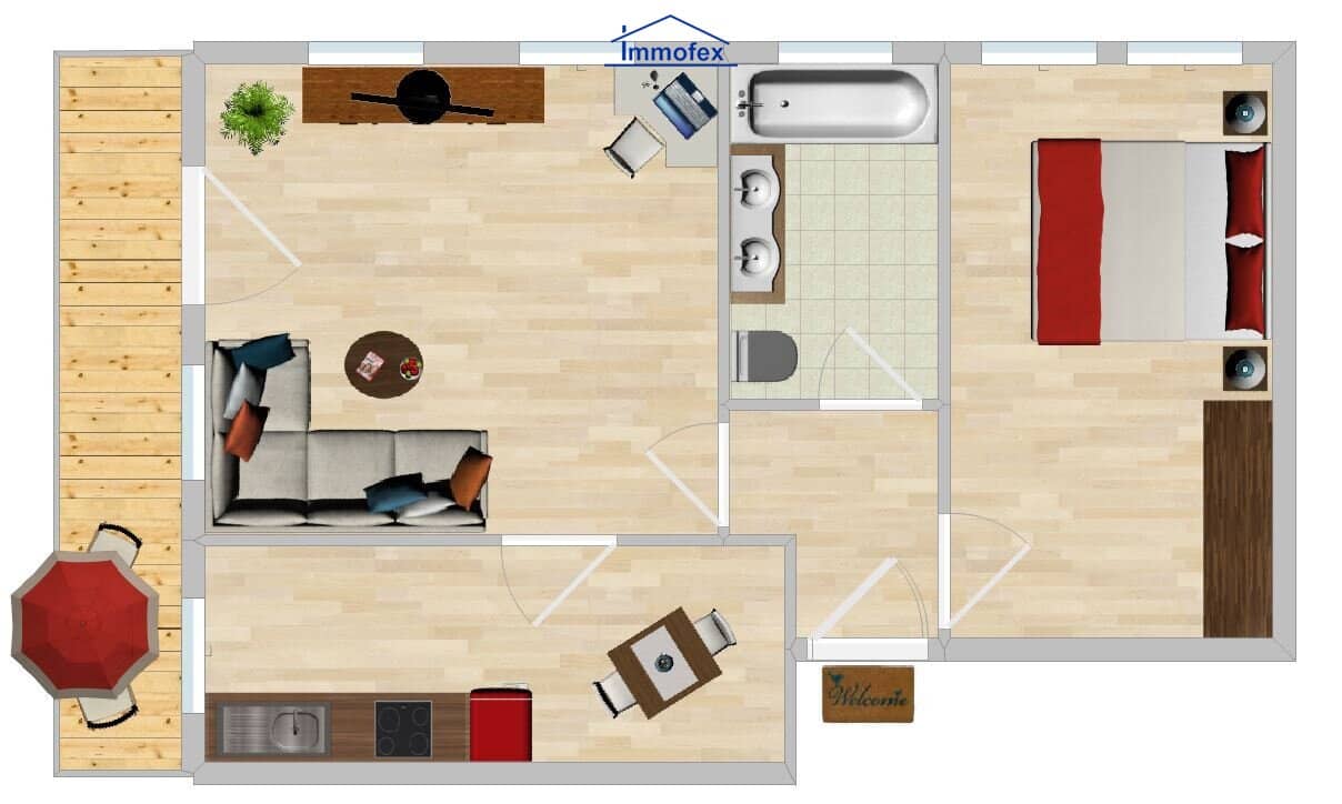 Cozy 2 room apartment in central location