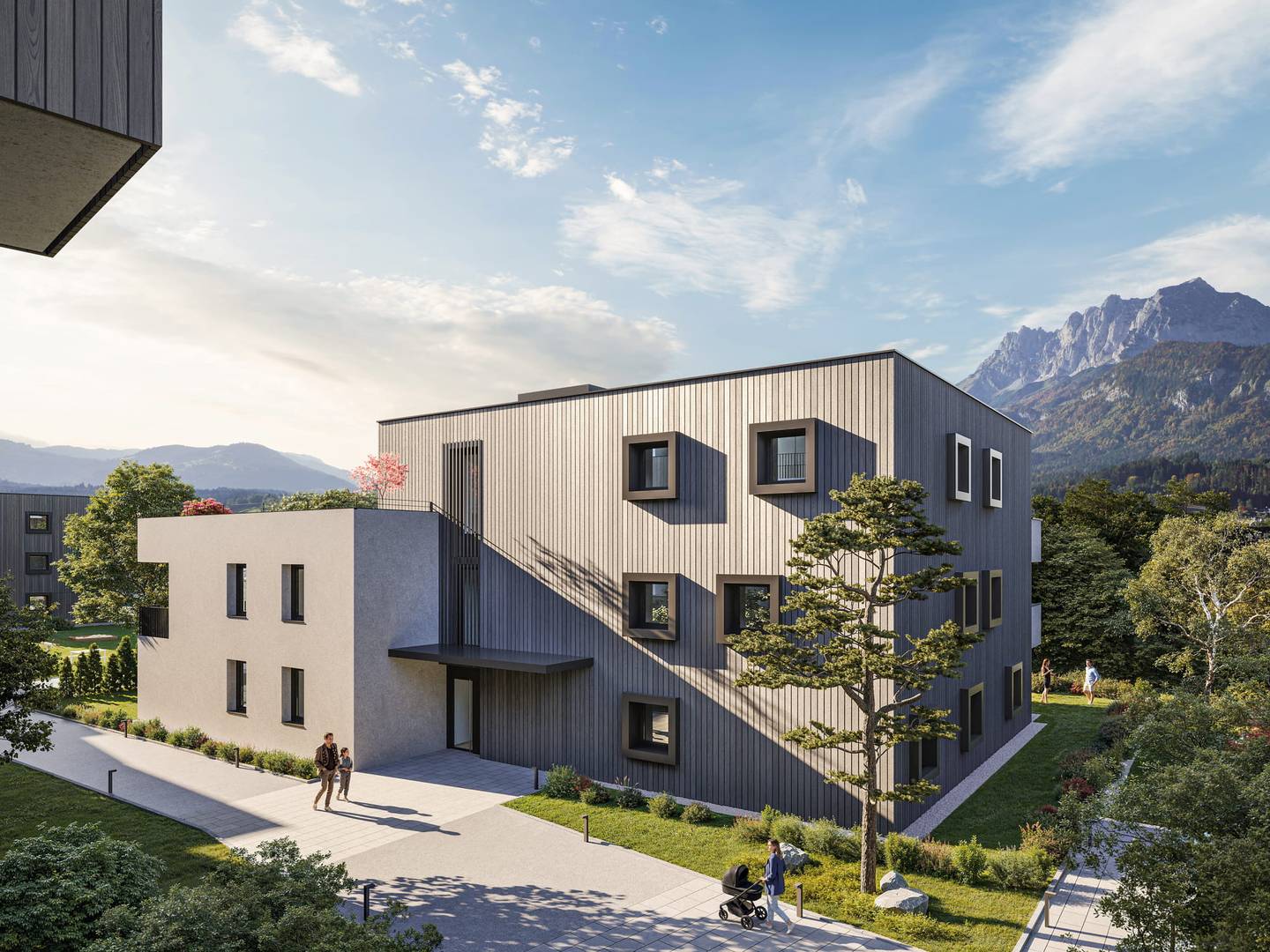 Neubau Erdgeschosswohnung mit Tiefgarage