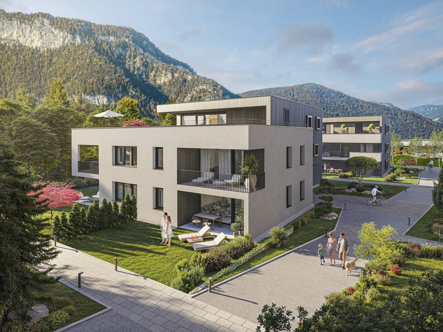 Erdgeschosswohnung im Neubau gegenüber Panorama Badewelt