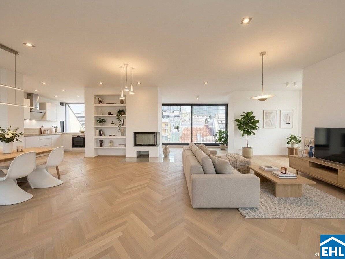 Luxurious living above the roofs of Vienna with spectacular views