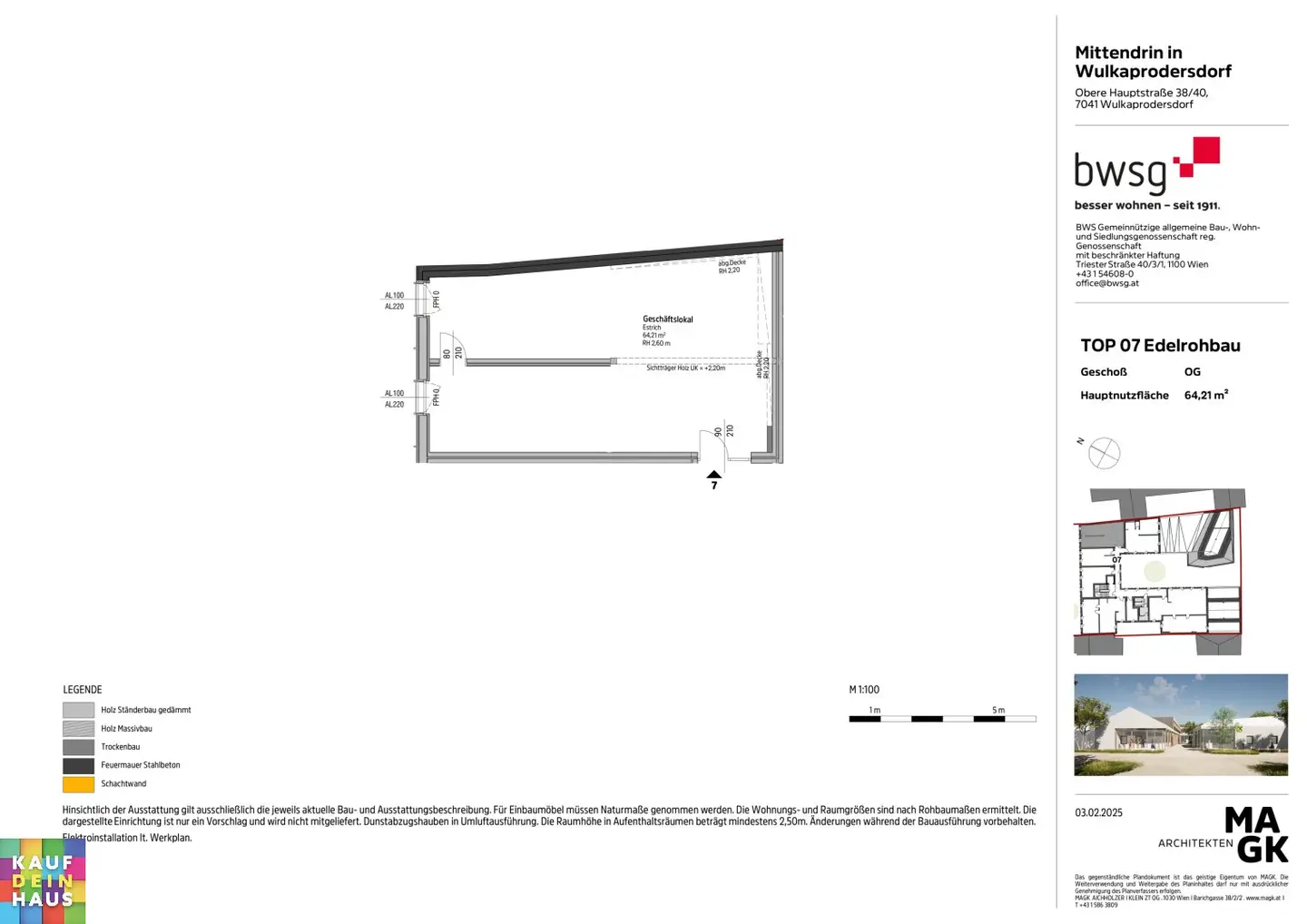 Mittendrin: A modern commercial center is being built in Wulkaprodersdorf