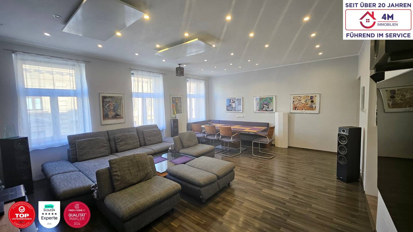 Like-new 3-room apartment 107m², 1180 Wien, with fitted kitchen &amp; elevator, €595.000,-