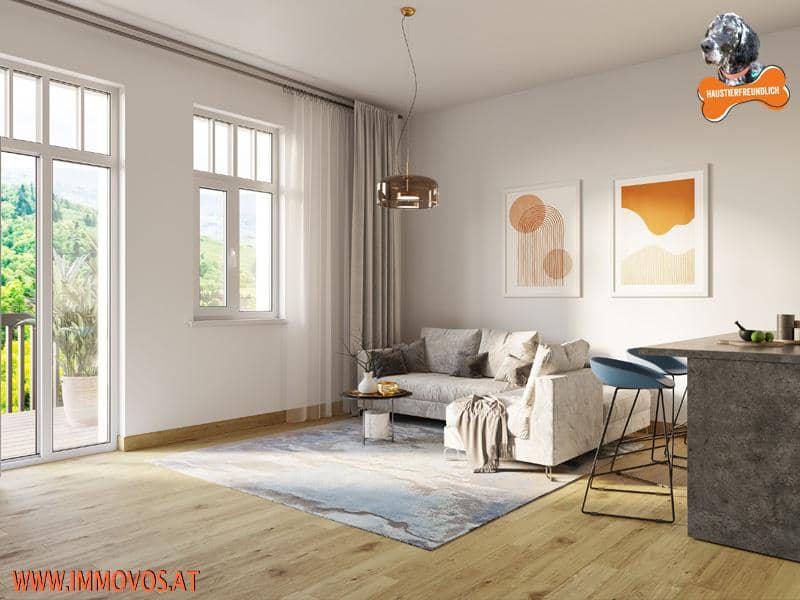 Lichtdurchflutete Wohnung mit Terrasse und Privatgarten Grinzing