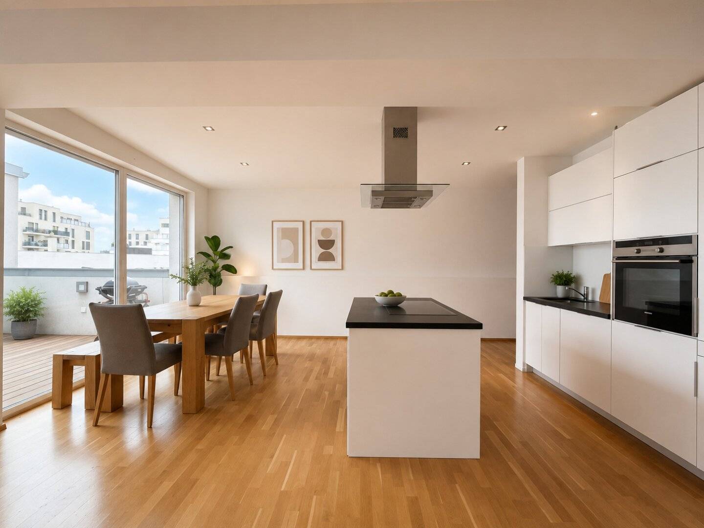 Stylish top floor apartment with premium fittings and low operating costs