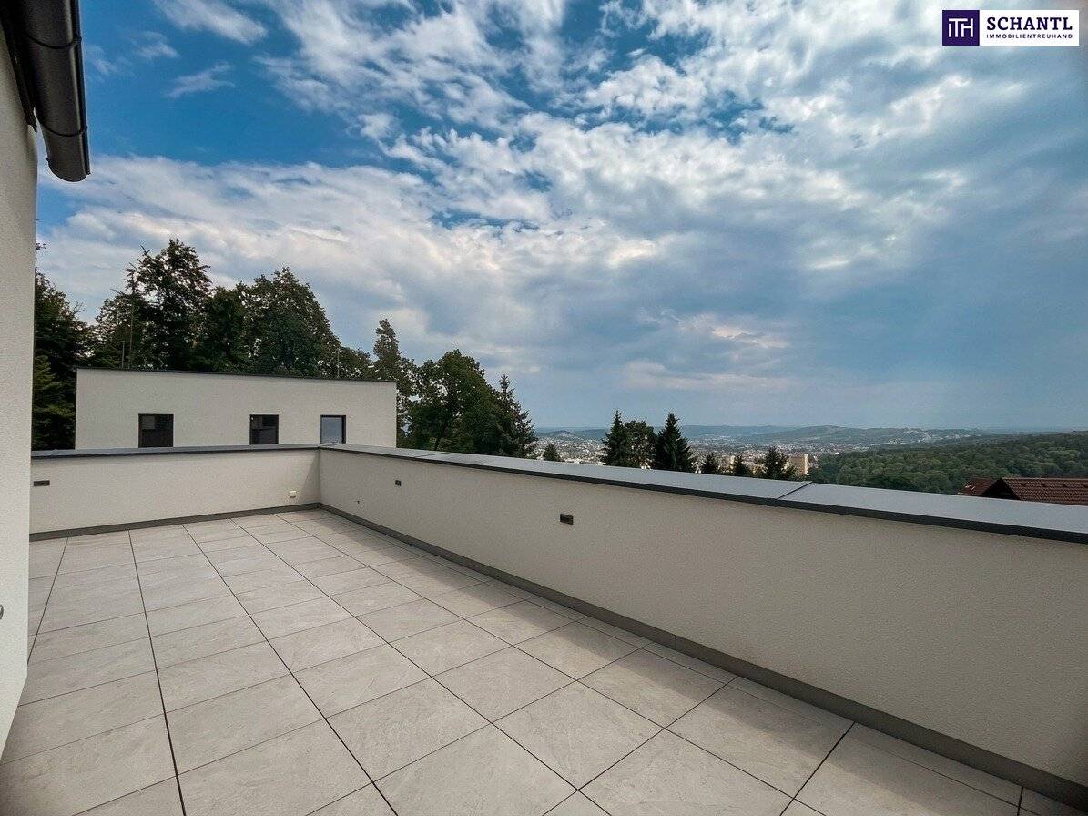 Weiz von oben - Design von morgen - Penthouse mit Panorama-Terrasse, Garten &amp; Kellerstöckl