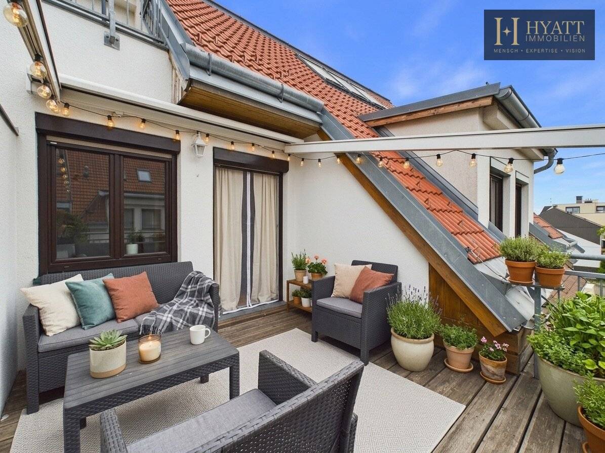*ESSLING, SEESTADT* Großzügige 3-Zimmer Dachgeschosswohnung mit Terrasse &amp; Garage in 1220 Wien, 98m2 Wohntraum
