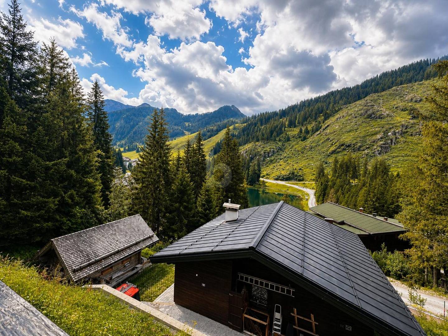 Ferienwohnung mit See und Bergblick nahe Skilift