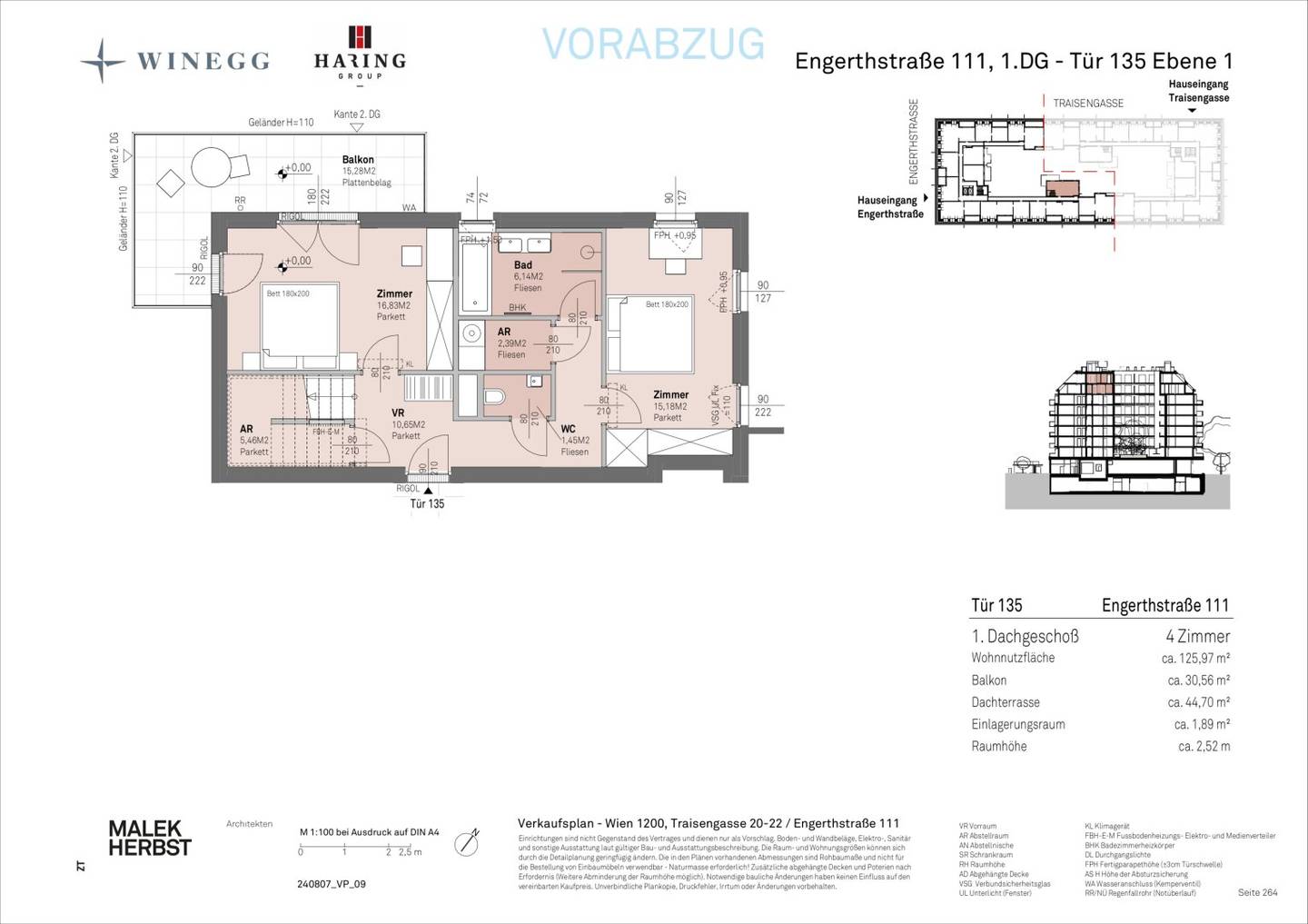 Wohnung Neubau mit Donaublick