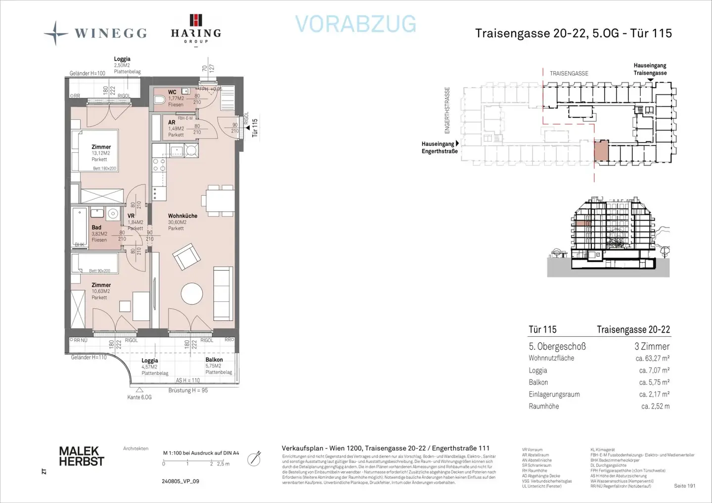 Neubauwohnung mit Donaublick und großzügigem Balkon