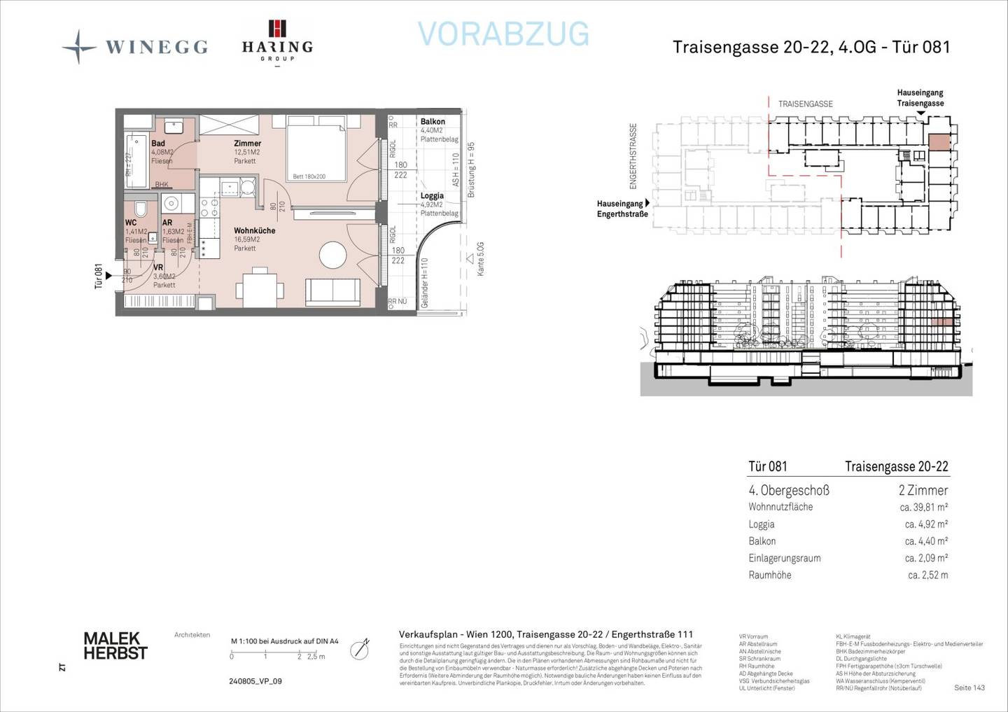 First occupancy apartment with Danube view
