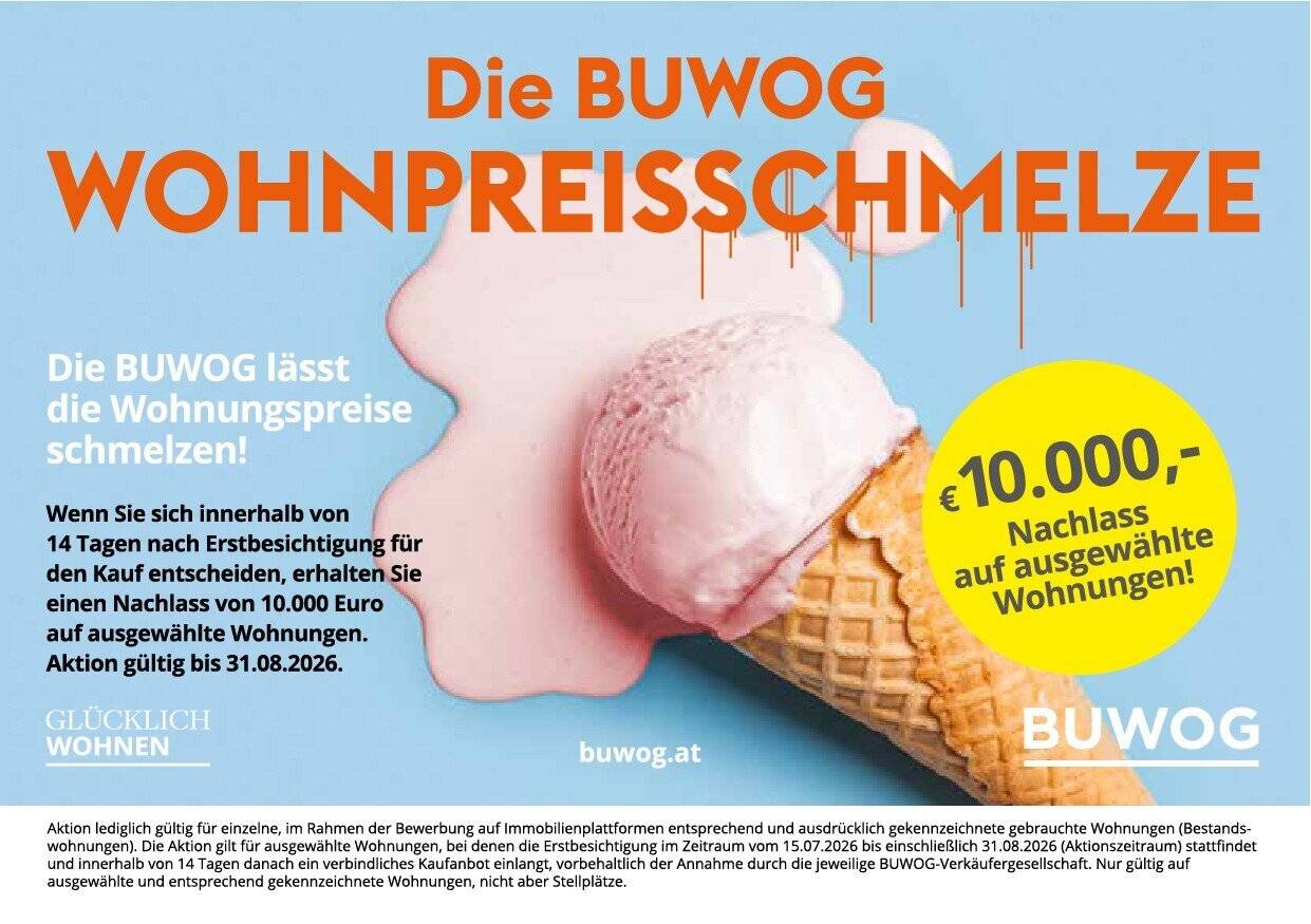 10,000 EURO BUWOG RESIDENTIAL PRICE MELT COMMISSION-FREE FROM THE OWNER DISTANT VIEW 2-ROOM APARTMENT WITH LOGGIA NEAR U2 STADLAU