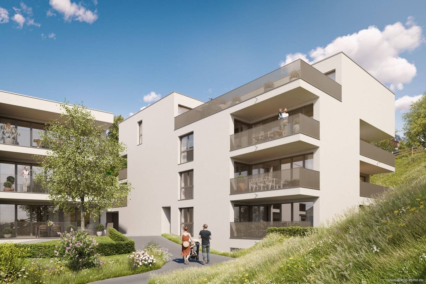 Neubauwohnung mit Terrasse und Tiefgarage