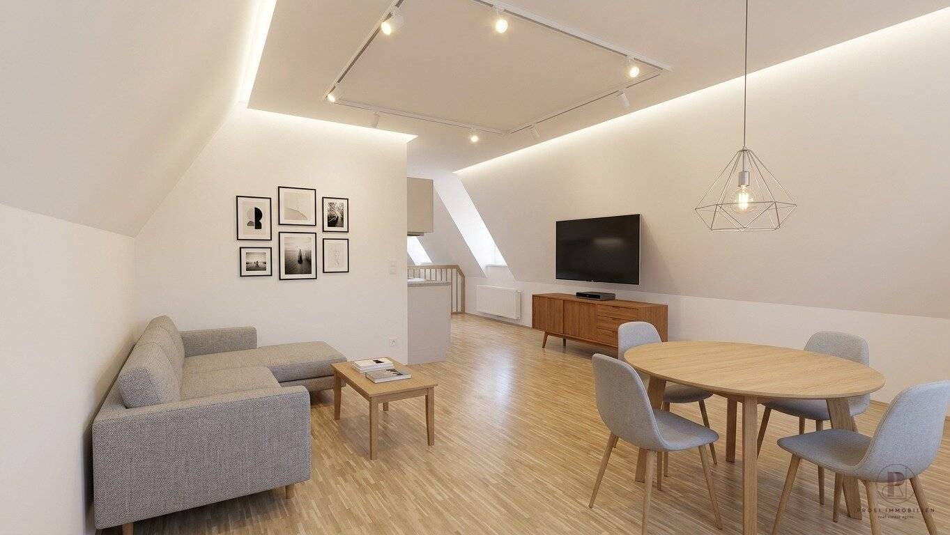 *DG-Galeriewohnung inkl. Klima und Küche möbliert am Lendplatz*