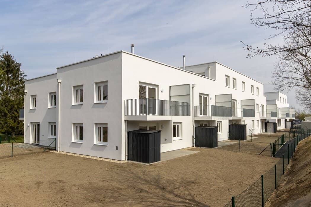 Modern balcony apartment with distant view
