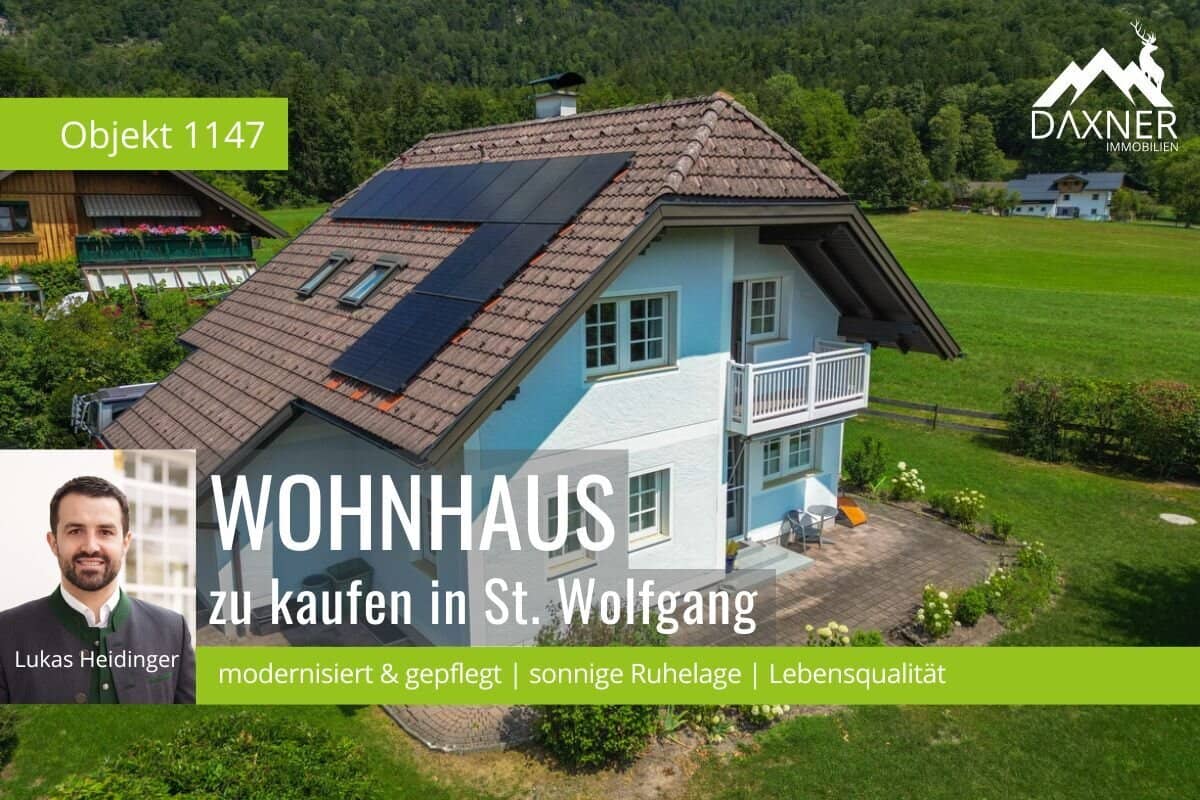 Nature. Peace. Quality of life. – Detached house in idyllic location near the Wolfgangsee