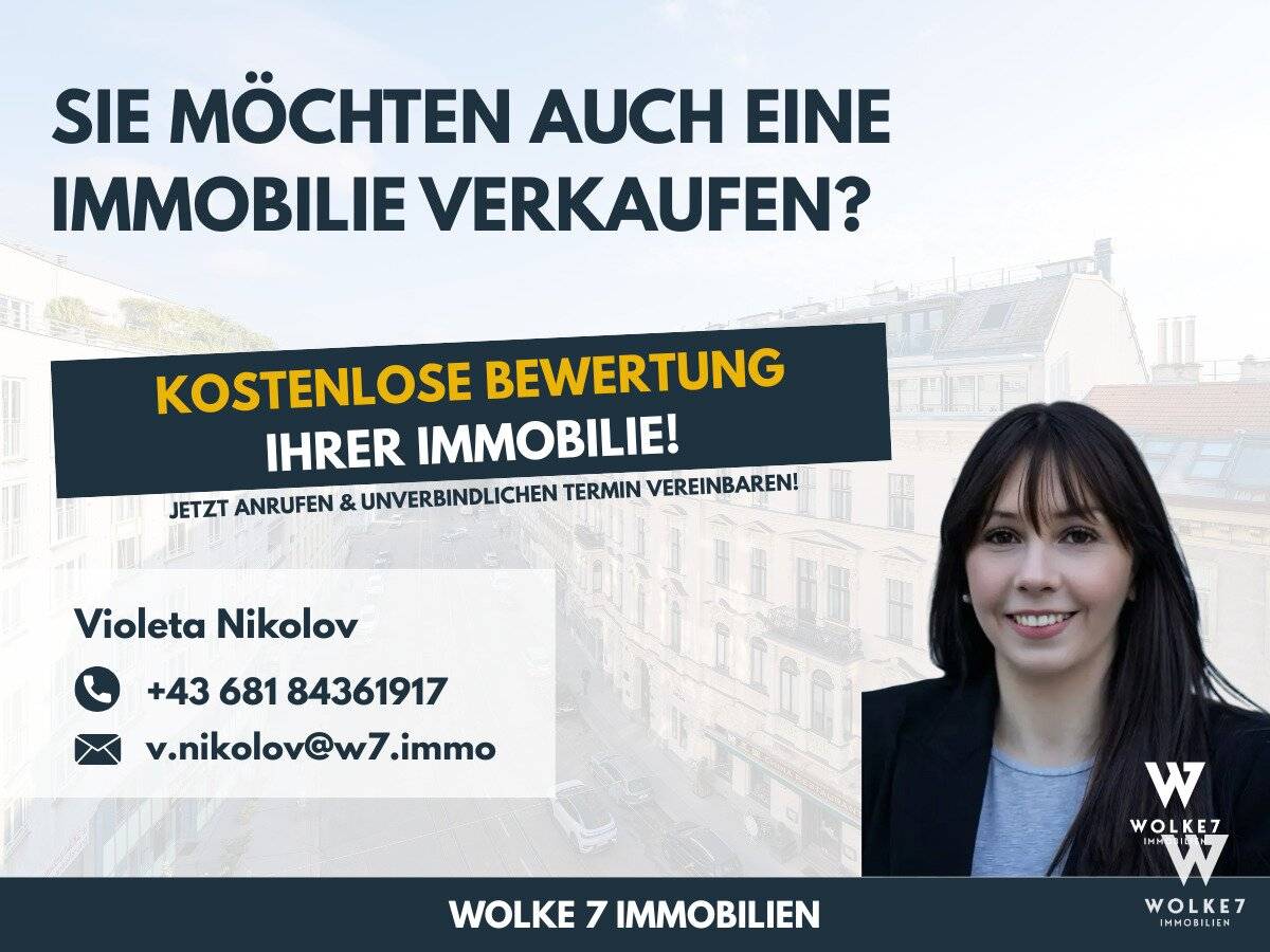 TOP LAGE: 3-Zimmer-Wohnung mit ca. 52 m² Freifläche I Garagenstellplatz I Nahe Mariahilfer Straße &amp; U3 Neubaugasse