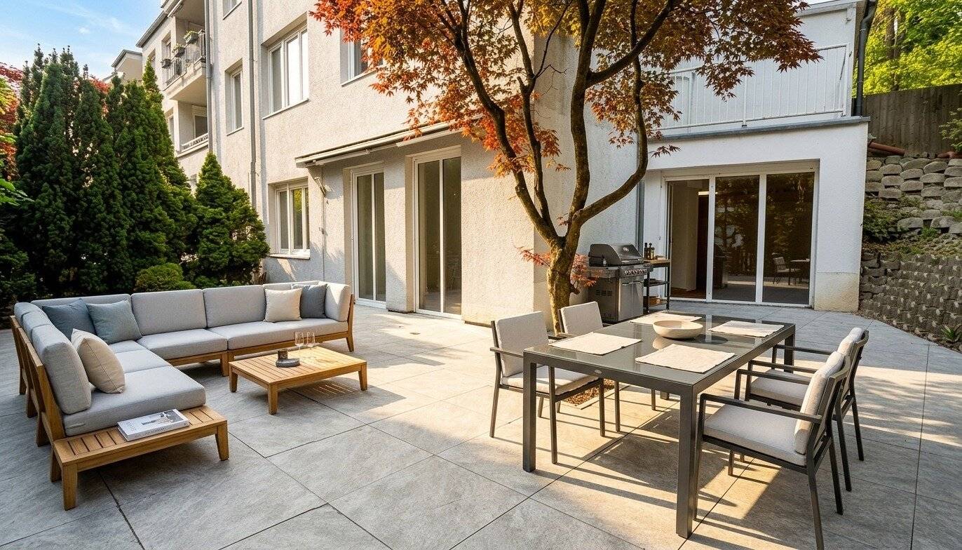++ 1190 Wien from its green side ++ 3-room garden apartment with terrace, elevator &amp; garage parking